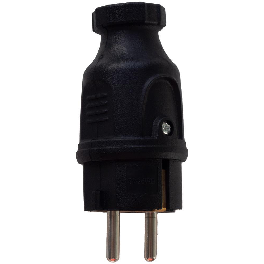 Stecher ENTAC, impamantare, 3680W, 16A, IP44, negru