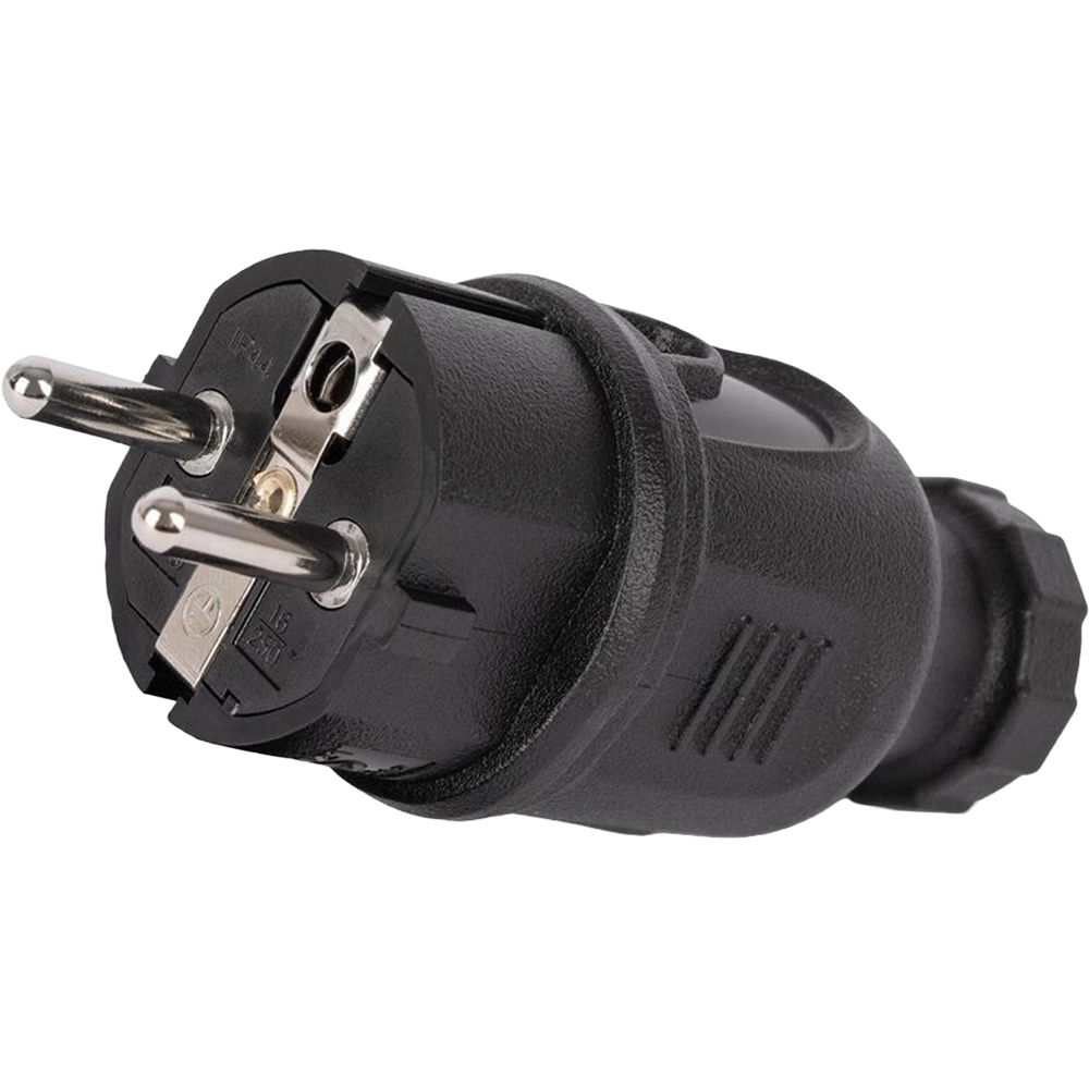 Stecher ENTAC, impamantare, 3680W, 16A, IP44, negru