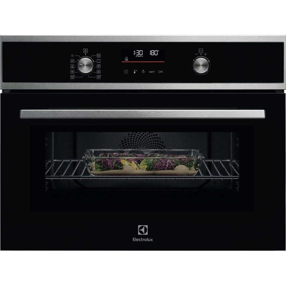 Cuptor incorporabil combi cu microunde ELECTROLUX EVL6E49X, 44 l, inox antiamprenta