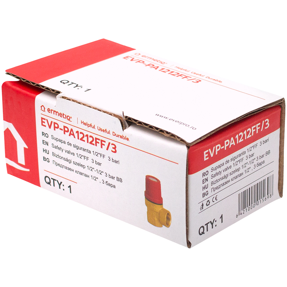 Supapa siguranta, racord 1/2 x 1/2, 3 bari