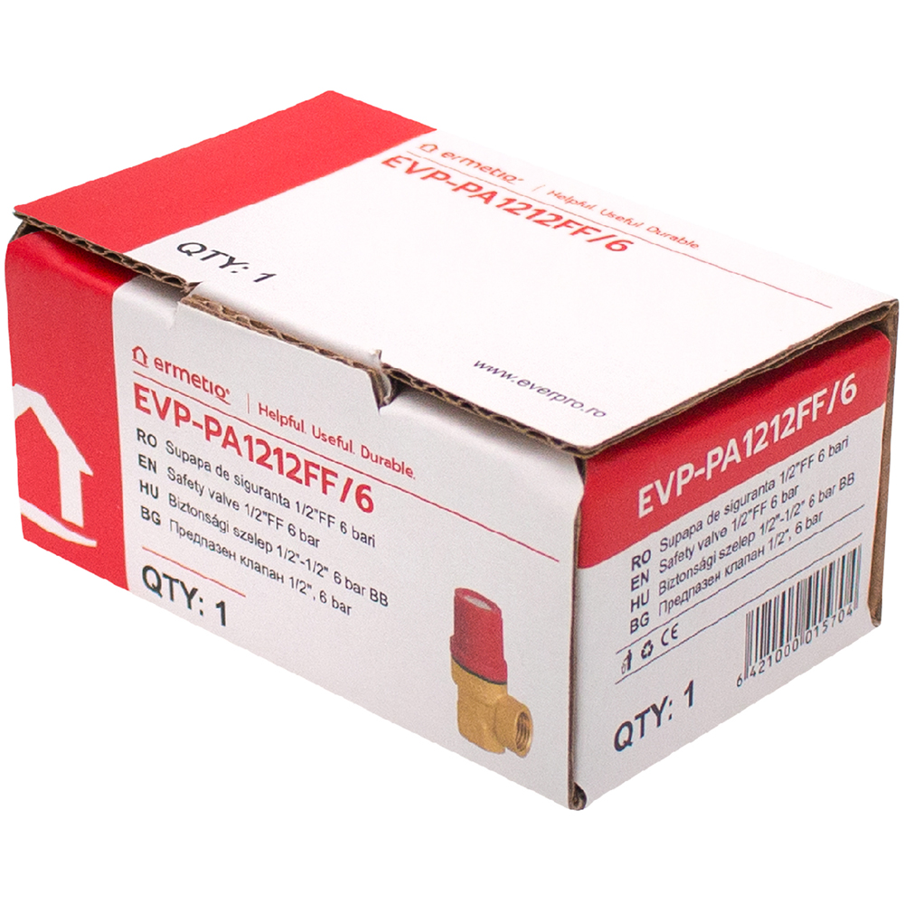 Supapa siguranta, racord 1/2 x 1/2, 6 bari