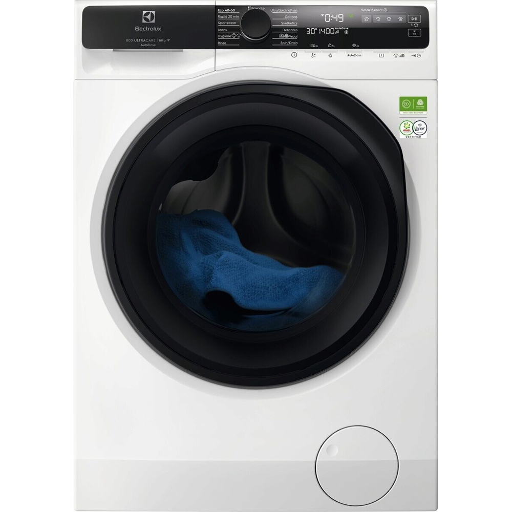 Masina de spalat rufe frontala ELECTROLUX UltraCare 800 EW8F5417SACE, 10 kg, 1400rpm, Clasa A, Wi-Fi, alb