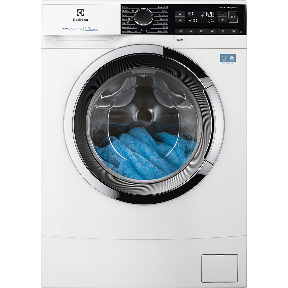 Masina de spalat rufe frontala slim ELECTROLUX PerfectCare600 EWS6227CE, 7 kg, 1200rpm, Clasa A, alb