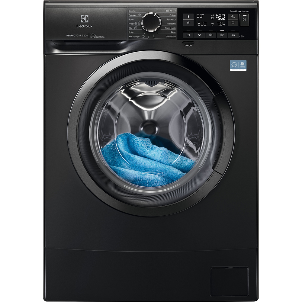 Masina de spalat rufe frontala slim ELECTROLUX PerfectCare600 EWS6327DXE, 7 kg, 1200rpm, Clasa A, argintiu inchis