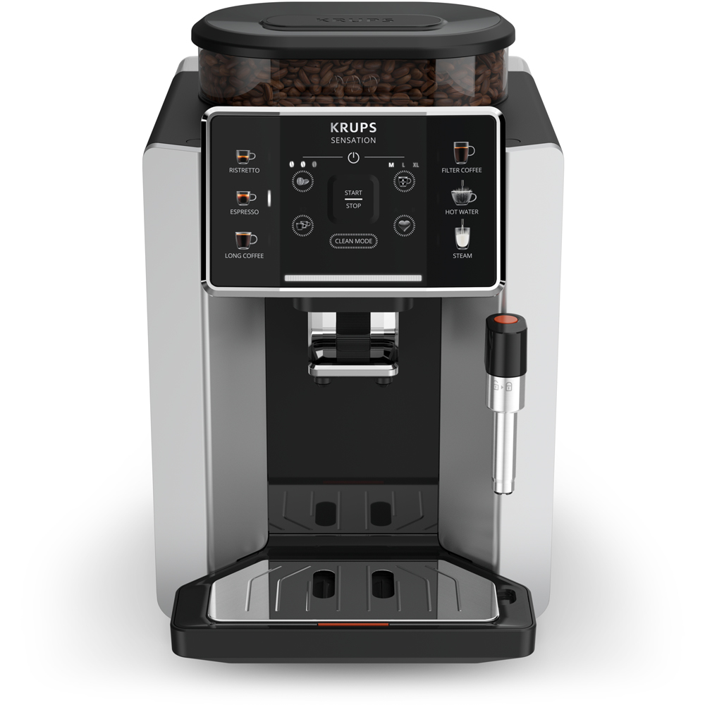 Espressor automat KRUPS Sensation EA910E10, 1.7l, 1450W, 15 bar, argintiu-negru