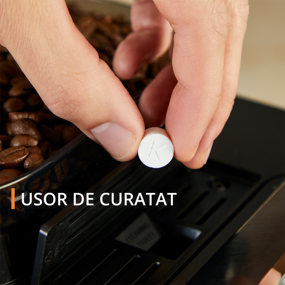 Espressor automat KRUPS Sensation EA910E10, 1.7l, 1450W, 15 bar, argintiu-negru