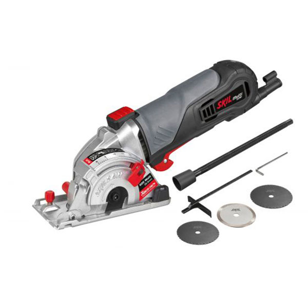 Fierastrau circular SKIL mini F0155330AA, 600W, 6000RPM, disc 85 x 10mm, adancime 28.5mm, 2 panze