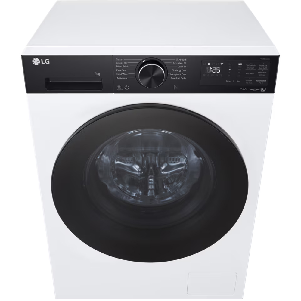 Masina de spalat rufe frontala LG F2X50S9TKB, AI Direct Drive, 9 kg, 1200rpm, Clasa A, alb