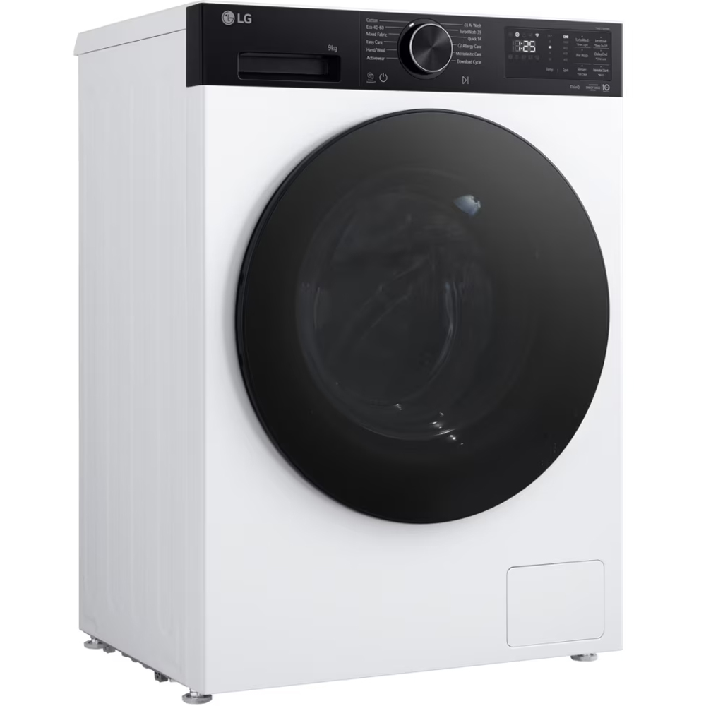 Masina de spalat rufe frontala LG F2X50S9TKB, AI Direct Drive, 9 kg, 1200rpm, Clasa A, alb