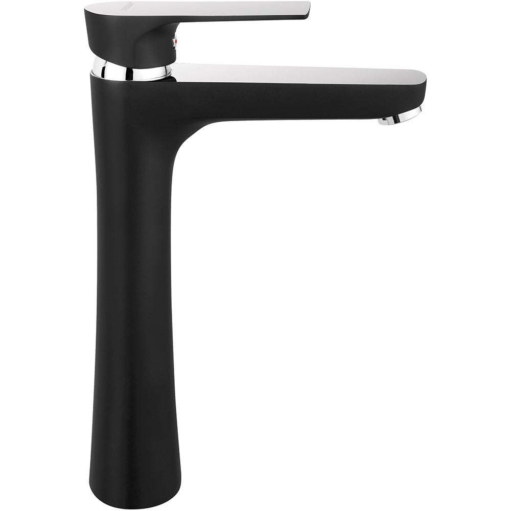 Baterie lavoar FERRO Algeo Square BAQ2LBLC, alama sanitara, negru