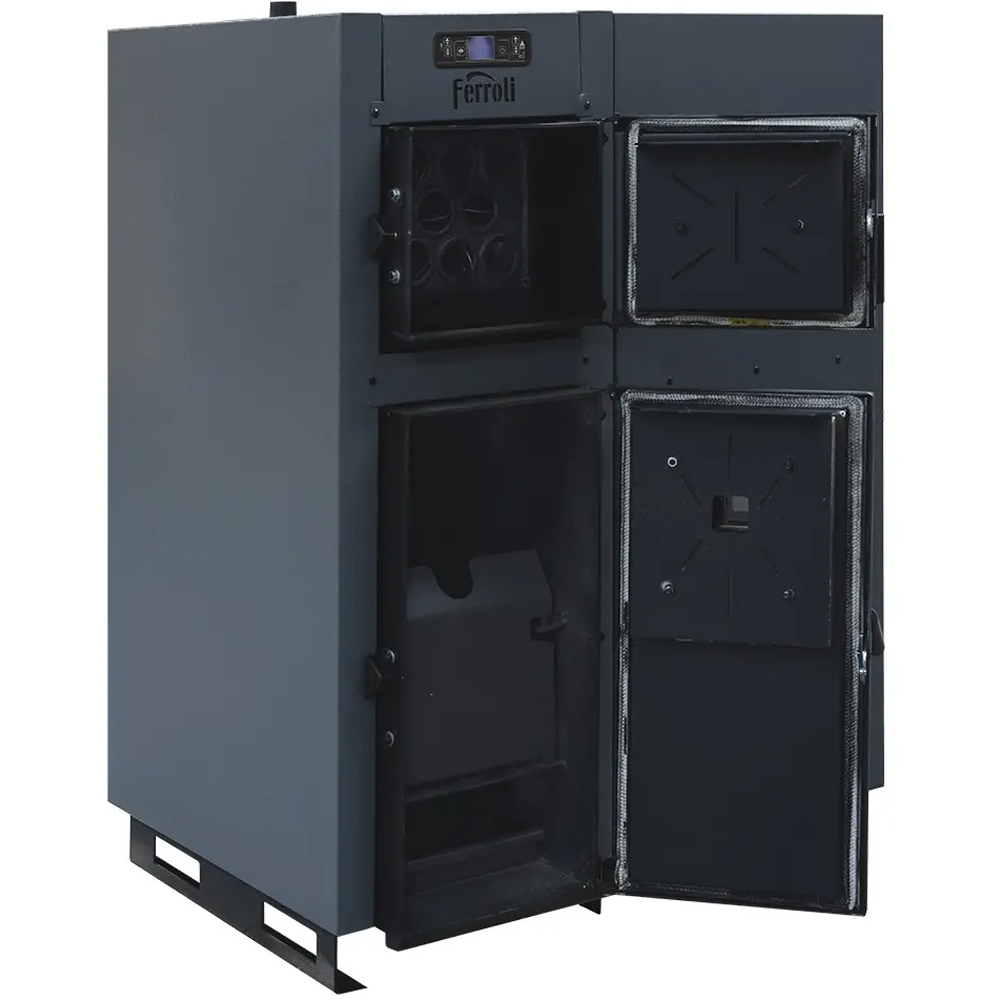 Cazan combutibil solid FERROLI Biopellet Combi, 25 kW, 81 x 95 x 130 cm