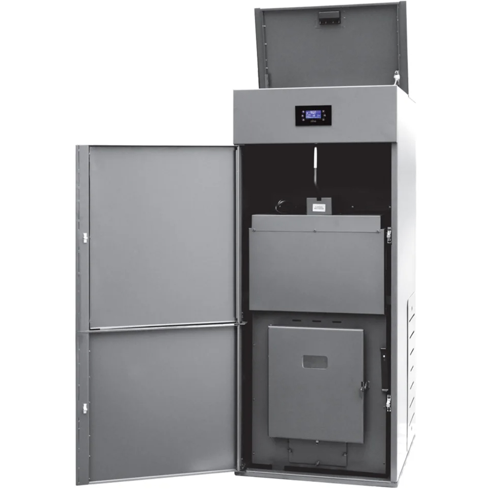 Cazan pe peleti FERROLI Biopellet Pro, 24 kW, 63.8 x 77.2 x 156.4 cm