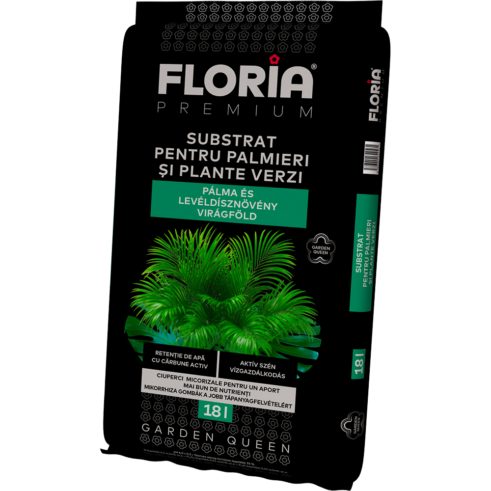 Substrat pentru plante verzi si palmieri FLORIA, 18L