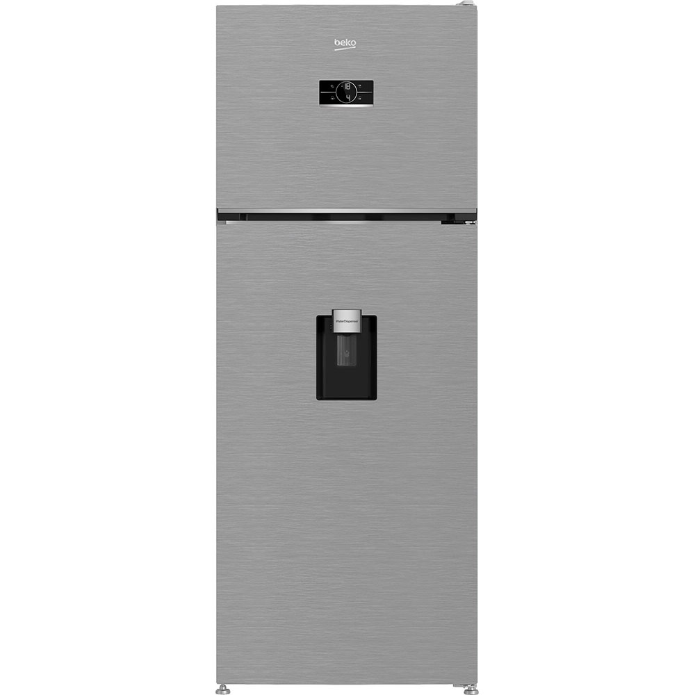 Frigider cu doua usi BEKO B5RDNE504LDXB, No Frost, 477 l, H 186.5 cm, Clasa E, Dozator apa, argintiu