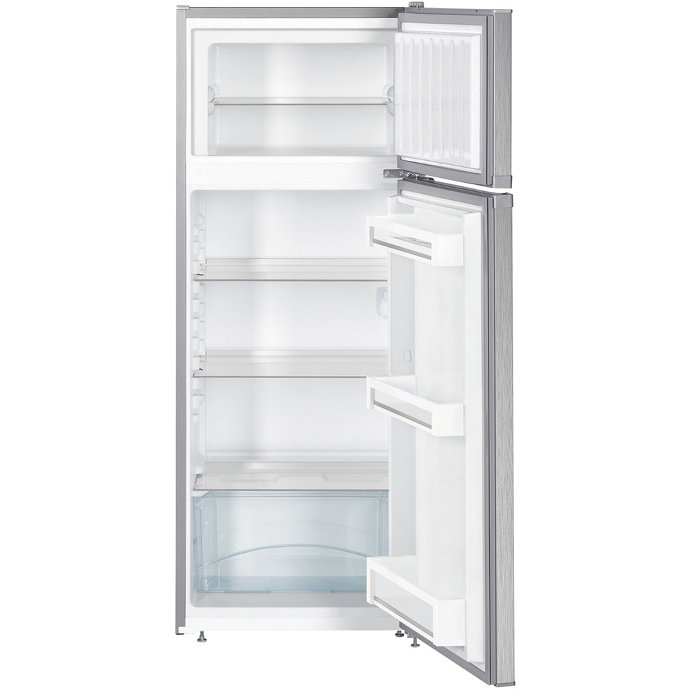 Frigider cu doua usi LIEBHERR CTPele231-26, SmartFrost, 234 l, H 140 cm, Clasa E, argintiu