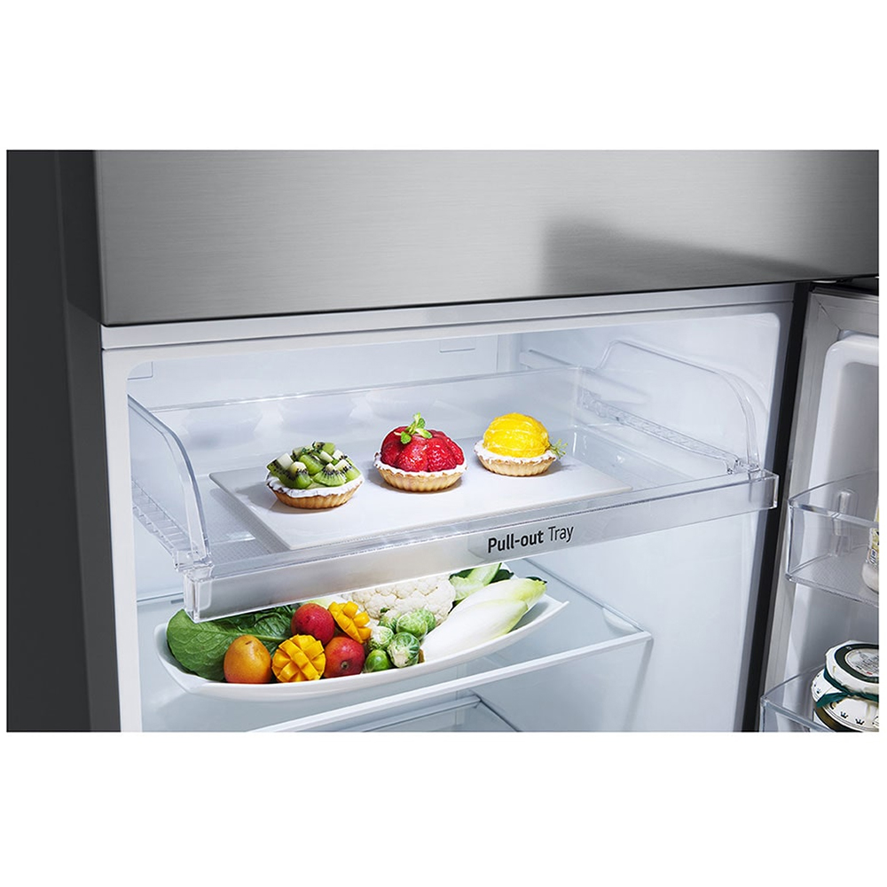 Frigider cu doua usi LG GTBV36PZGKD, No Frost, 395 l, H 176 cm, Clasa E, argintiu