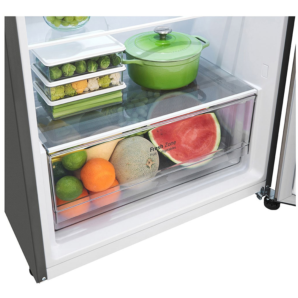 Frigider cu doua usi LG GTBV36PZGKD, No Frost, 395 l, H 176 cm, Clasa E, argintiu