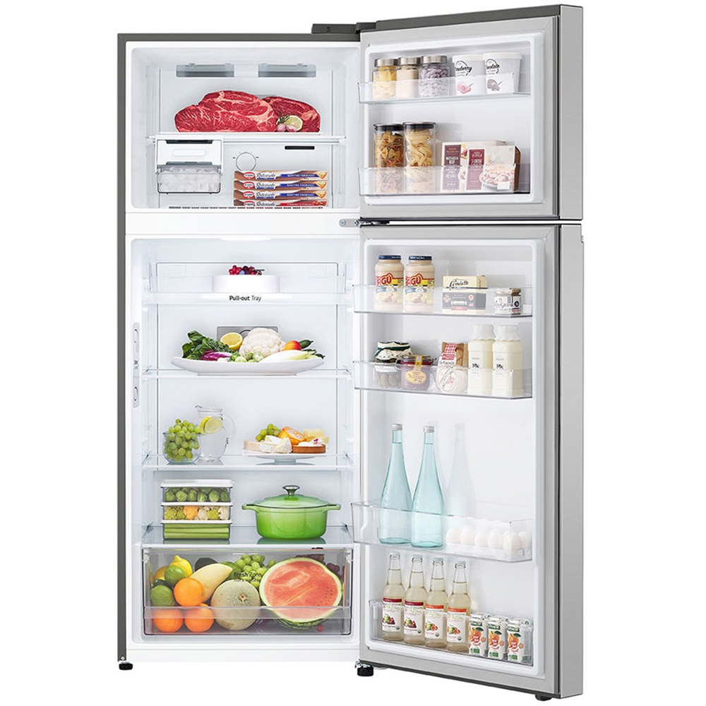 Frigider cu doua usi LG GTBV36PZGKD, No Frost, 395 l, H 176 cm, Clasa E, argintiu