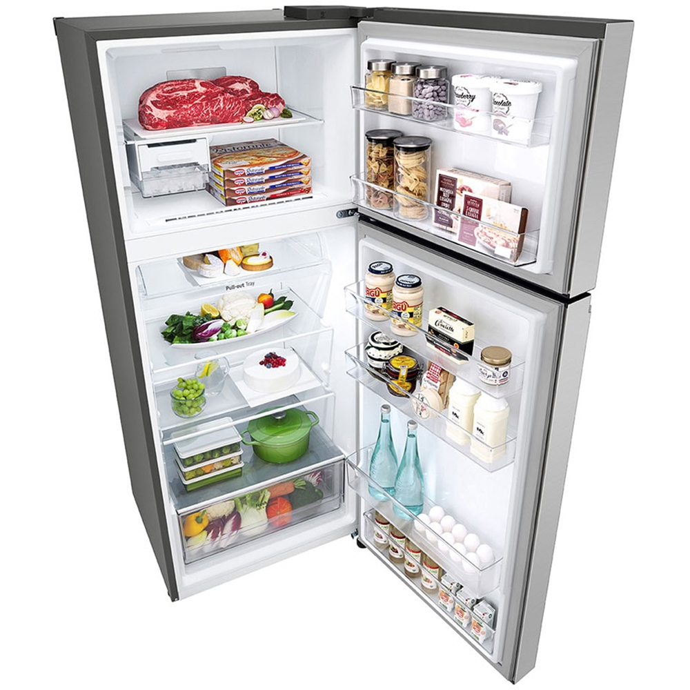 Frigider cu doua usi LG GTBV36PZGKD, No Frost, 395 l, H 176 cm, Clasa E, argintiu
