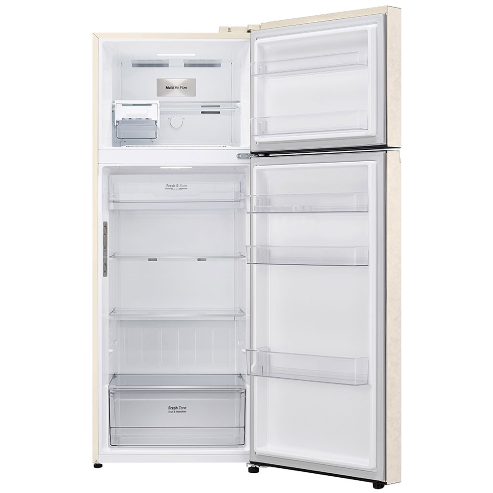 Frigider cu doua usi LG GTBV44SEBKD, No Frost, 461 l, H 185 cm, Clasa E, Wi-Fi, bej