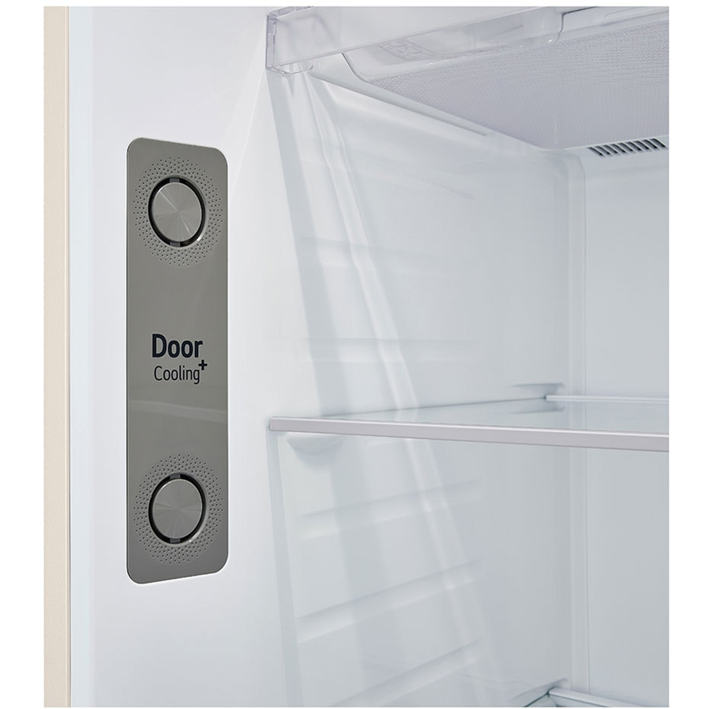 Frigider cu doua usi LG GTBV44SEBKD, No Frost, 461 l, H 185 cm, Clasa E, Wi-Fi, bej