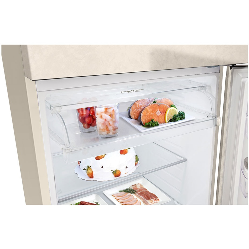 Frigider cu doua usi LG GTBV44SEBKD, No Frost, 461 l, H 185 cm, Clasa E, Wi-Fi, bej