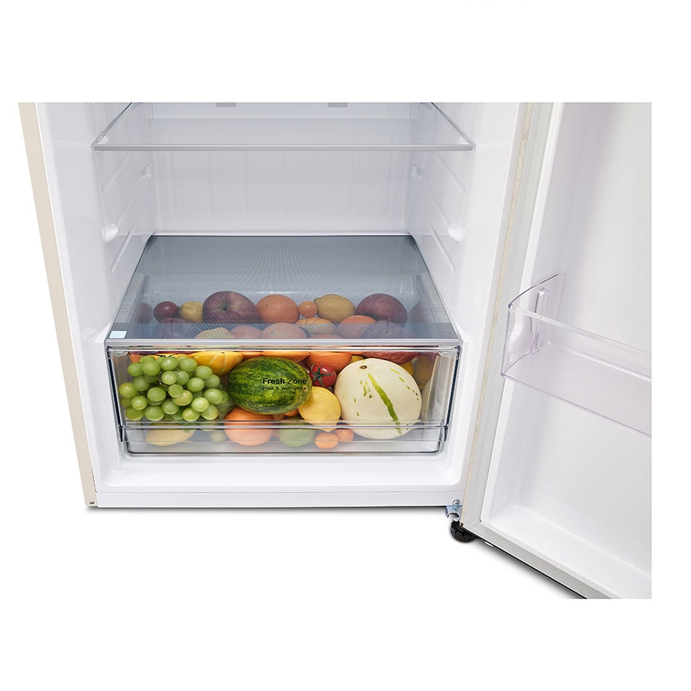 Frigider cu doua usi LG GTBV44SEBKD, No Frost, 461 l, H 185 cm, Clasa E, Wi-Fi, bej