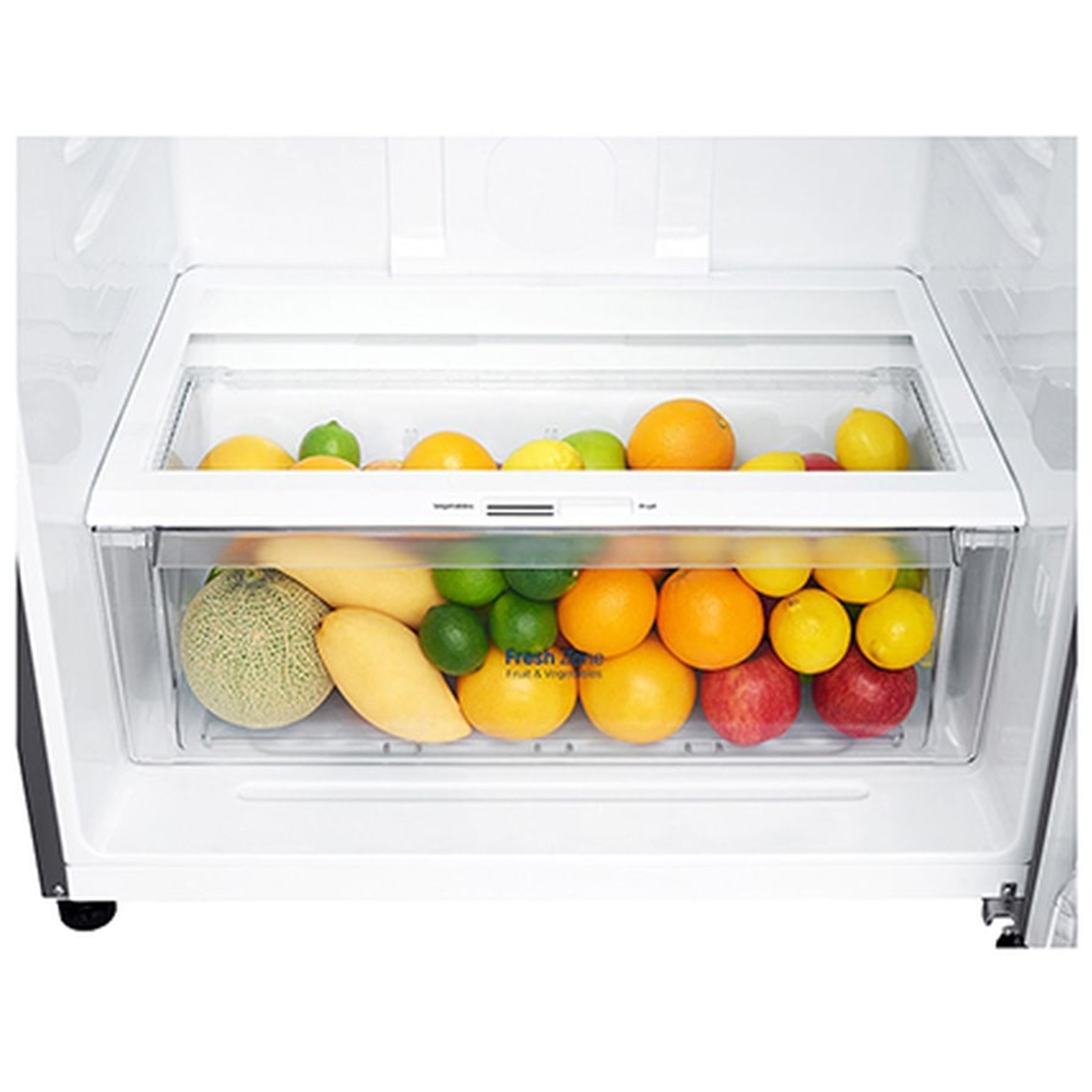 Frigider cu doua usi LG GTF744PZPED, No Frost, 509 l, H 180 cm, Clasa E, Dozator apa, argintiu
