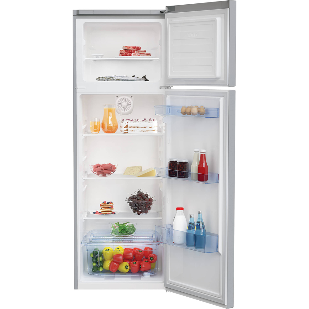 Frigider cu doua usi BEKO RDSA310M40SN, 306 l, H 175 cm, Clasa E, argintiu