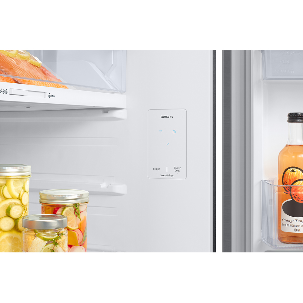 Frigider cu doua usi SAMSUNG RT42CG6724S9EO, No Frost, 412 l, H 178.5 cm, Clasa E,  Dozator apa, inox