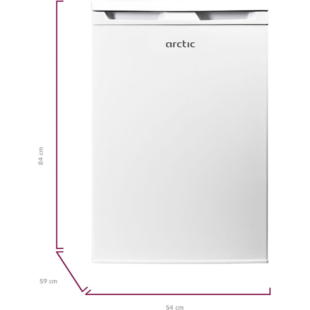 Frigider cu o usa ARCTIC AF125M40W, 114 l, H 84 cm, Clasa E, alb