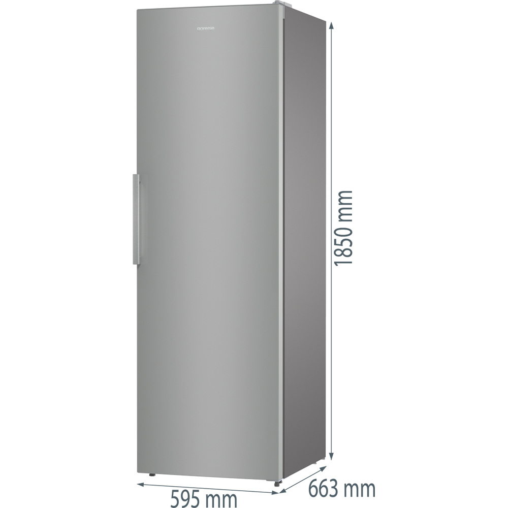 Frigider cu o usa GORENJE R619EES5, 398 l, H 185 cm, Clasa E, argintiu