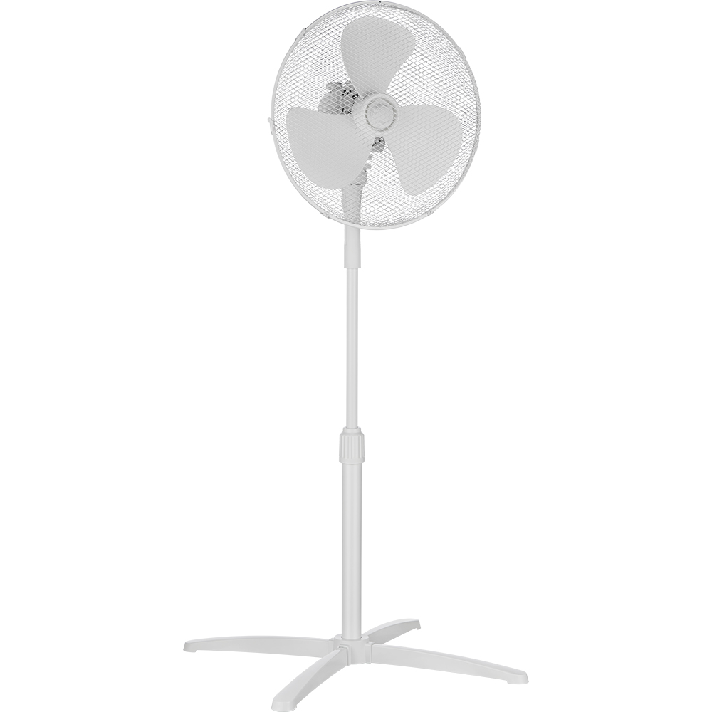 Ventilator cu picior MIDEA FS40-21M, 50 cm diametru, 3 trepte de viteza, 40W, alb