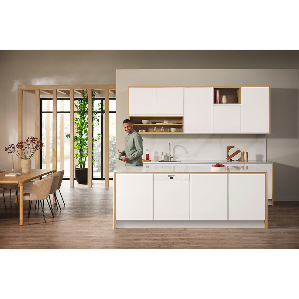 Masina de spalat vase semi-incorporabila MIELE G 5611 SCi Active, 14 seturi, 5 programe, 60 cm, Clasa A, alb