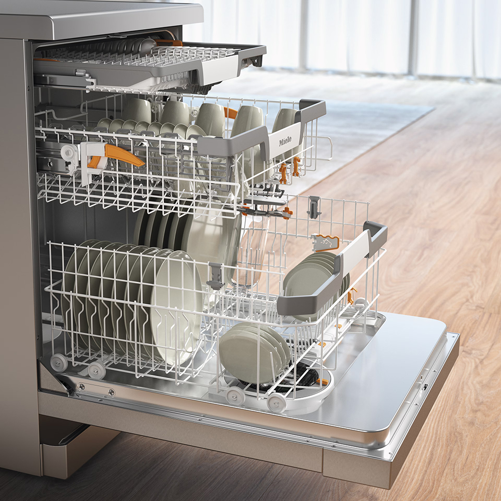 Masina de spalat vase independenta MIELE G 7040 SC Front AutoDos, 14 seturi, 5 programe, 60 cm, Clasa A, inox