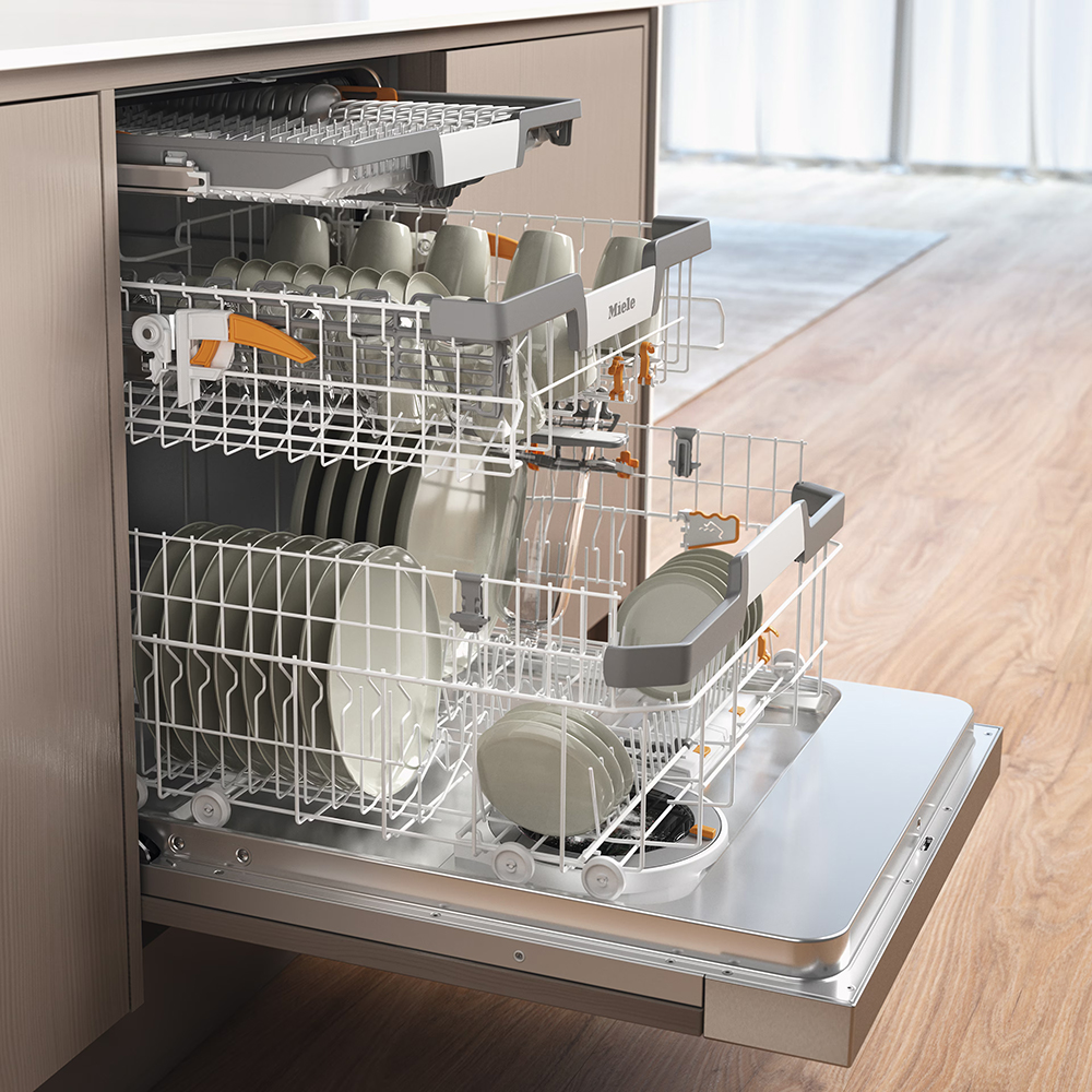 Masina de spalat vase semi-incorporabila MIELE G 7040 SCi AutoDos, 14 seturi, 5 programe, 60 cm, Clasa A, inox