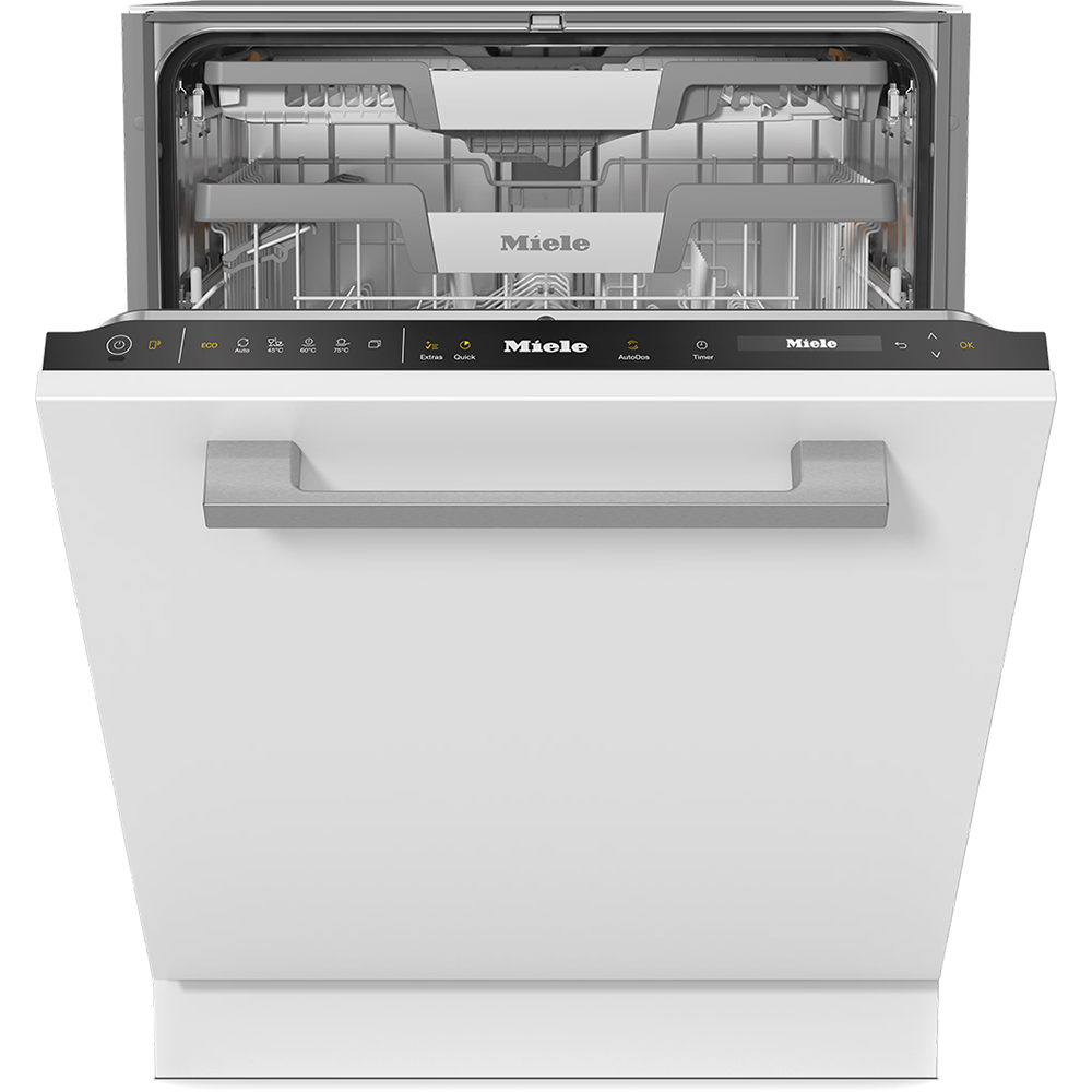 Masina de spalat vase incorporabila MIELE G 7651 SCVi AutoDos, 14 seturi, 5 programe, 60 cm, Clasa A, panou comanda negru