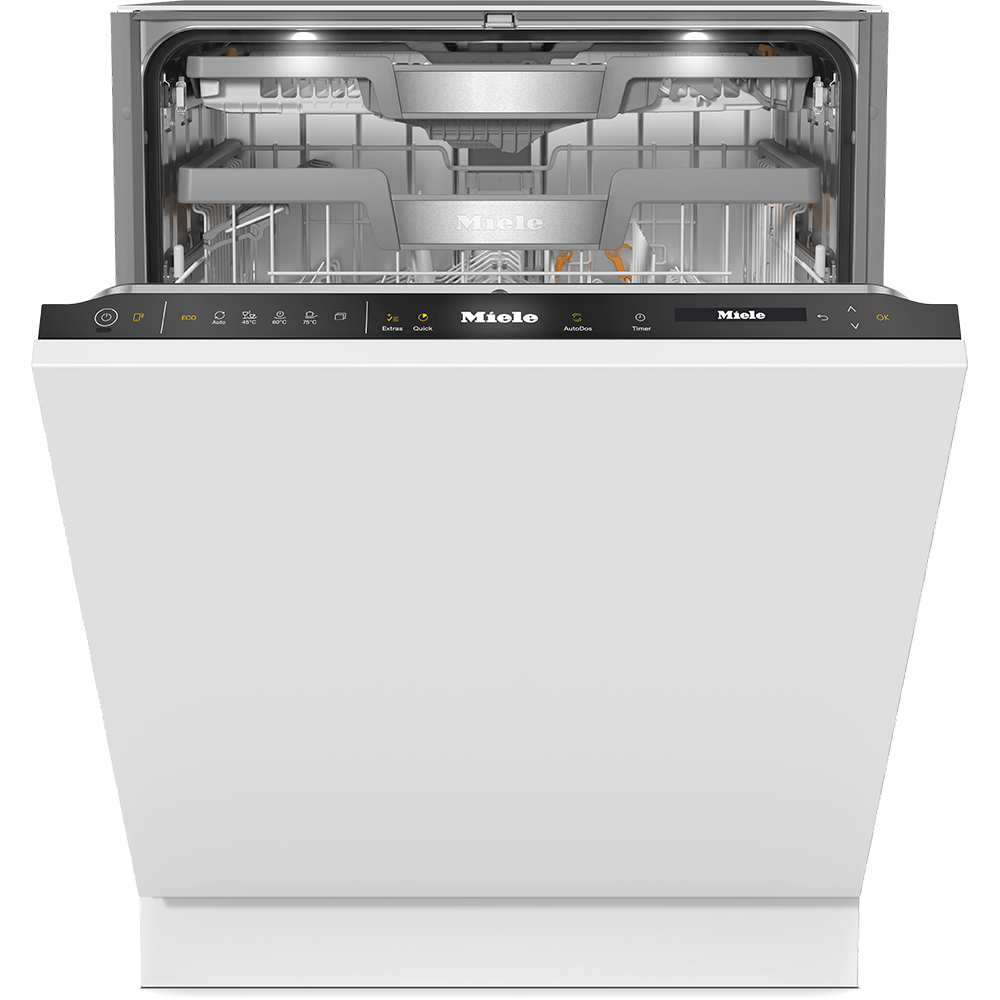 Masina de spalat vase incorporabila MIELE G 7790 SCVi AutoDos K2O, 14 seturi, 5 programe, 60 cm, Clasa A, panou comanda negru