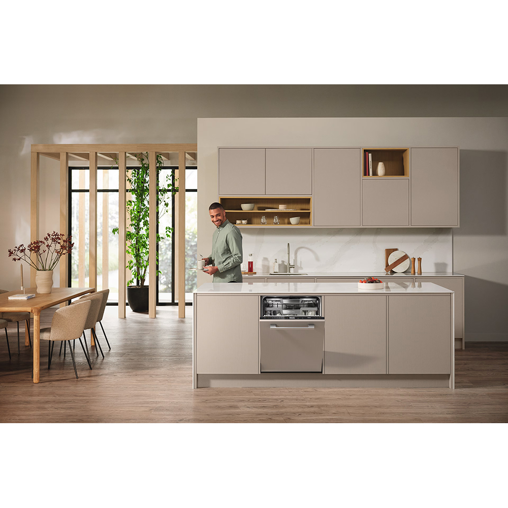 Masina de spalat vase incorporabila MIELE G 7790 SCVi AutoDos K2O, 14 seturi, 5 programe, 60 cm, Clasa A, panou comanda negru