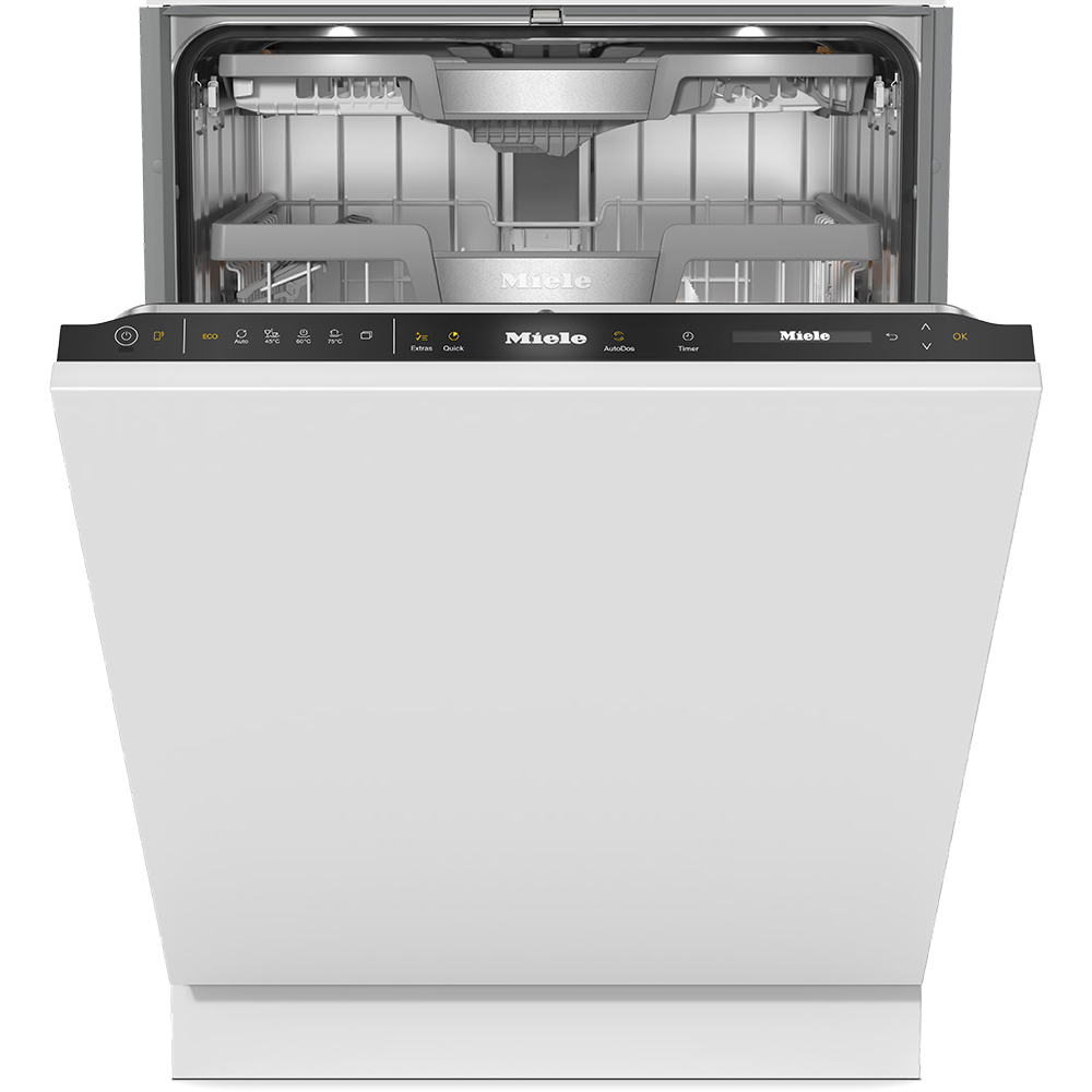 Masina de spalat vase incorporabila MIELE G 7795 SCVi XXL AutoDos K2O, 14 seturi, 5 programe, 60 cm, Clasa A, panou comanda negru