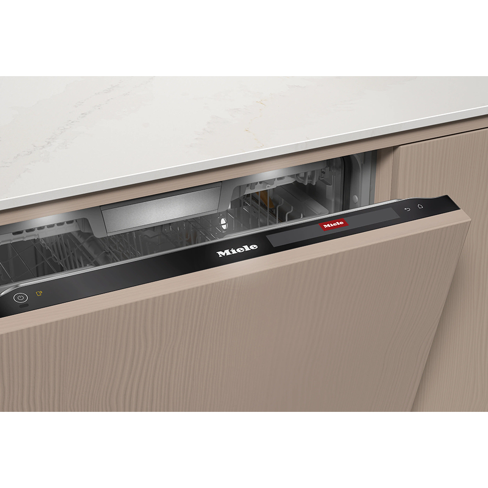 Masina de spalat vase incorporabila MIELE G 7980 SCVi AutoDos K2O, 14 seturi, 5 programe, 60 cm, Clasa A, panou comanda negru