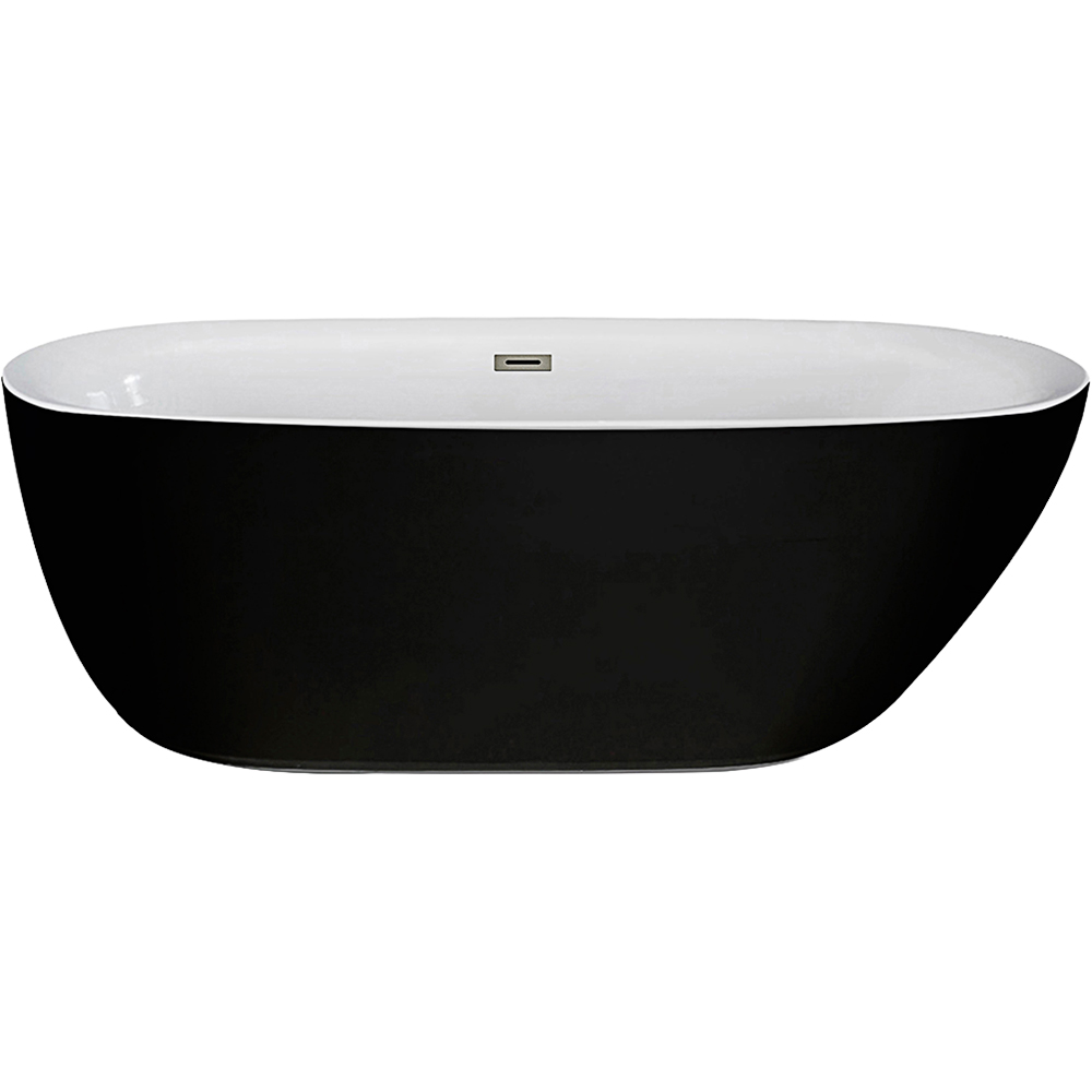 Cada baie freestanding SANOTECHNIK Sidney G9036, acril, 170 x 75 x 60 cm, negru