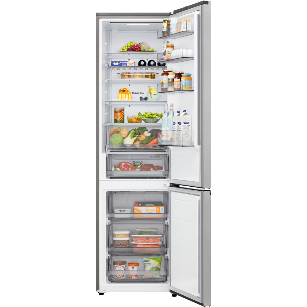 Combina frigorifica LG GBBS322APY, No Frost, 375 l, H 203 cm, Clasa A, ThinQ, argintiu
