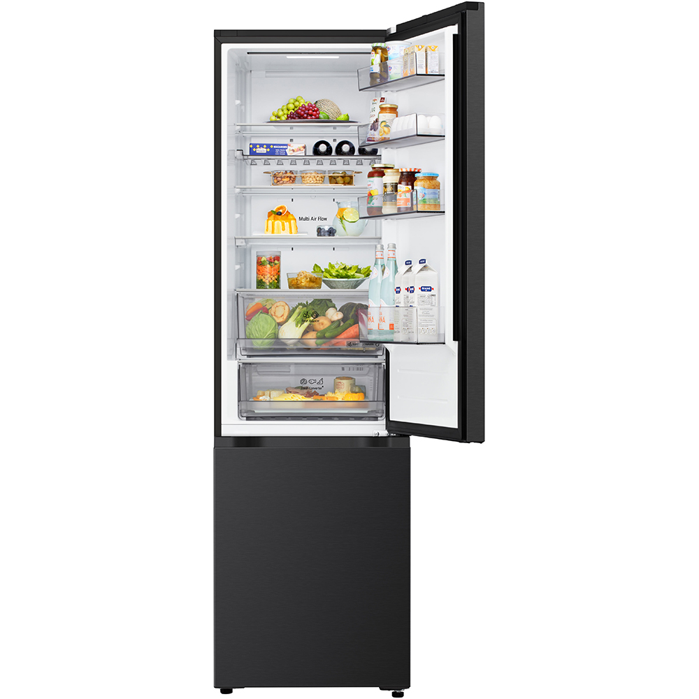 Combina frigorifica LG GBBS322BEV, No Frost, 375 l, H 203 cm, Clasa B, ThinQ, negru