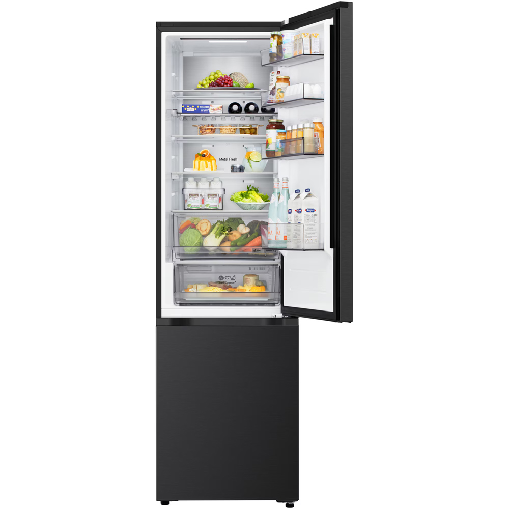 Combina frigorifica LG GBBS524CEV, No Frost, 375 l, H 203 cm, Clasa C, ThinQ, negru