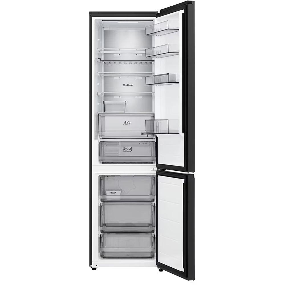 Combina frigorifica LG GBBS525CEV, No Frost, 375 l, H 203 cm, Clasa C, ThinQ, negru