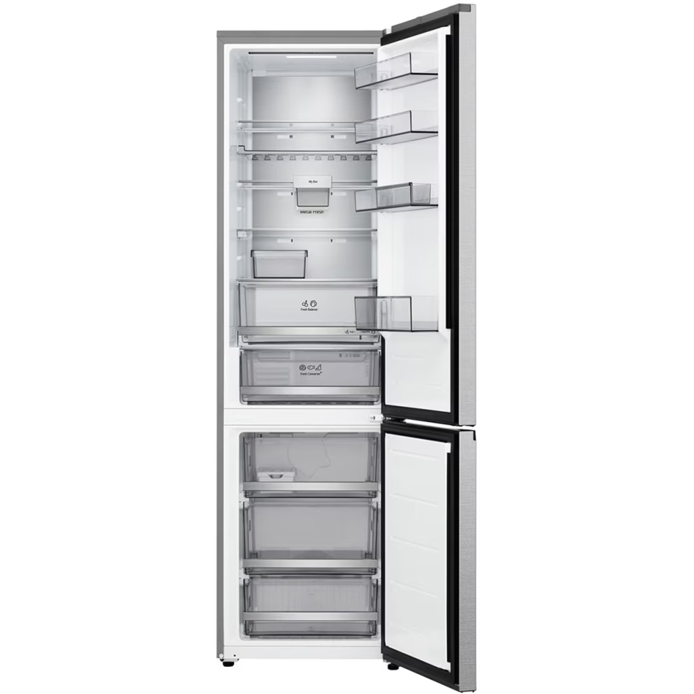 Combina frigorifica LG GBBS726AMB, No Frost, 375 l, H 203 cm, Clasa A, ThinQ, argintiu