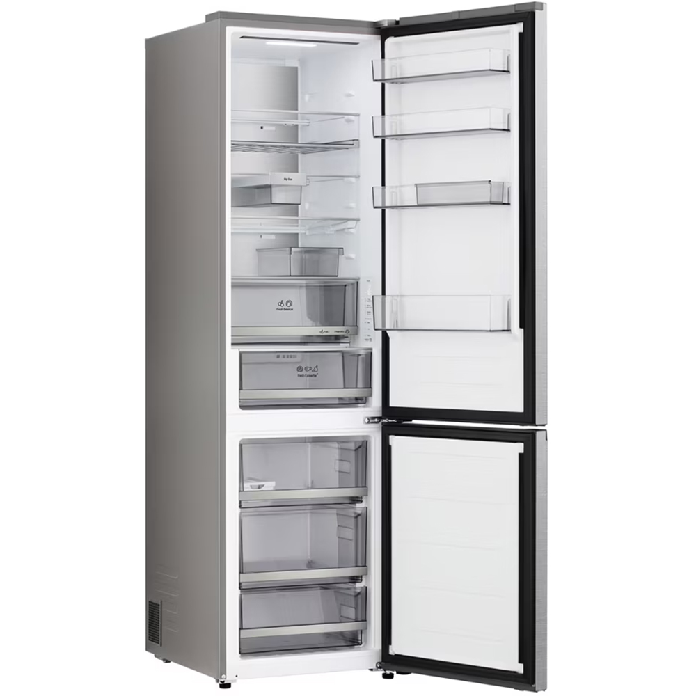 Combina frigorifica LG GBBS726AMB, No Frost, 375 l, H 203 cm, Clasa A, ThinQ, argintiu