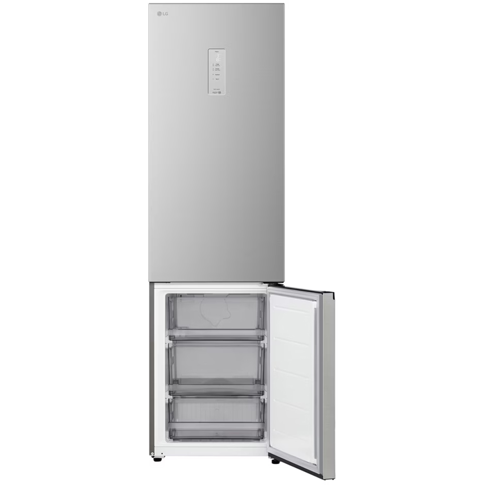 Combina frigorifica LG GBBSJ21EPY, No Frost, 375 l, H 203 cm, Clasa E, ThinQ, argintiu