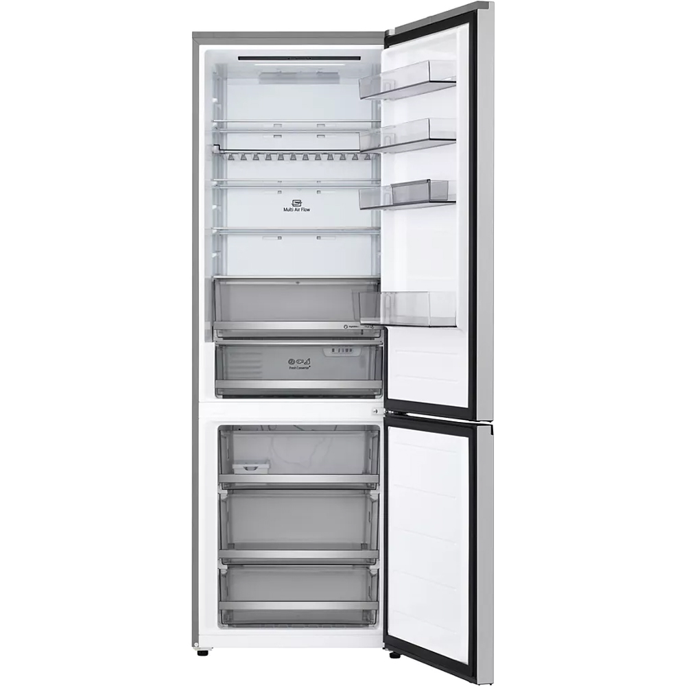Combina frigorifica LG GBBW322DPY, No Frost, 465 l, H 203 cm, Clasa D, ThinQ, argintiu